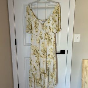 Abercrombie and Fitch Yellow + White floral dress